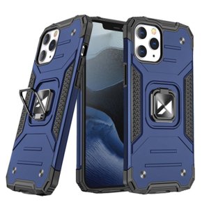 MG Ring Armor plastový kryt na iPhone 14 Pro, modrý