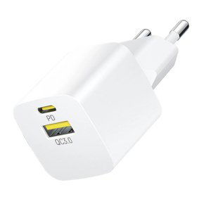 MG WWCEAC GaN síťová nabíječka USB / USB-C 33W, bíla