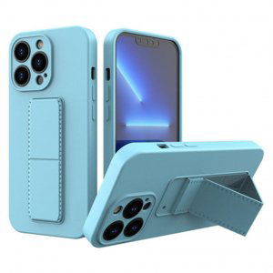 MG Kickstand silikonový kryt na iPhone 13 Pro, modrý