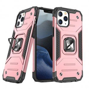 MG Ring Armor plastový kryt na iPhone 13, růžový