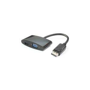 PremiumCord adaptér DisplayPort - HDMI + VGA, Full HD 1080p, 4K*2K@30Hz