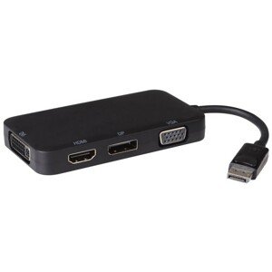 PremiumCord adaptér DisplayPort - DP + HDMI + DVI + VGA, 1080p, 4K*2K