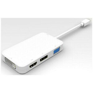 PremiumCord adaptér mini DisplayPort - DP + HDMI + DVI + VGA, 1080p, 4K*2K