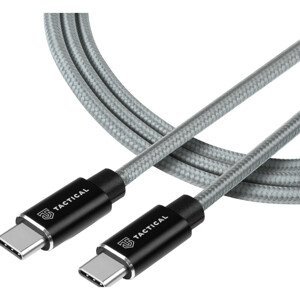 Tactical Fast Rope Aramid Cable USB-C/USB-C (100W 20V/5A) 2m šedý