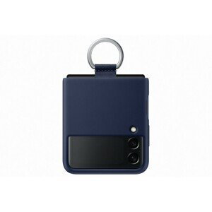 Samsung Silicone cover with ring Z Flip3 námořně modrý