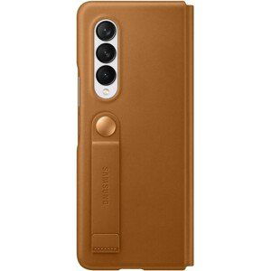 Samsung Leather flip cover Z Fold3 camel