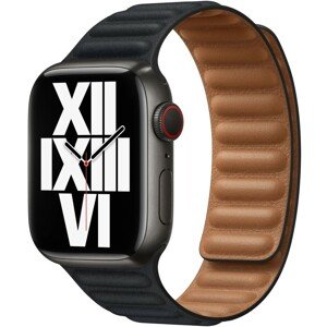 Apple Watch kožený tah 45/44/42mm temně inkoustový - S/M