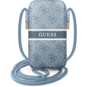 Guess PU 4G Printed Stripe Pouch kapsa (S/M) modrá