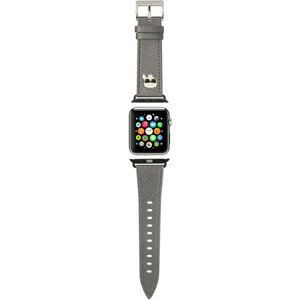 Karl Lagerfeld Karl Head PU řemínek pro Apple Watch 38/40/41mm stříbrný