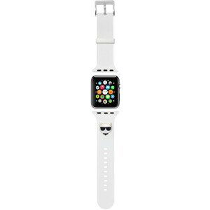 Karl Lagerfeld Choupette Head řemínek pro Apple Watch 42/44/45mm bílý