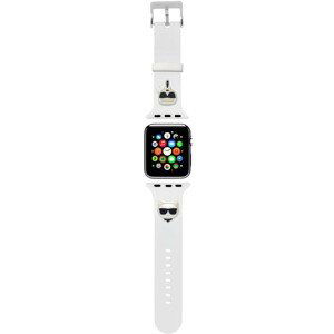 Karl Lagerfeld Karl and Choupette řemínek pro Apple Watch 38/40/41mm bílý