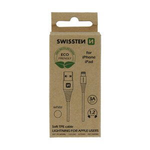 SWISSTEN datový kabel USB/LIGHTNING 1,2M bílý (ECO BALENÍ)