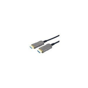 PremiumCord Ultra High Speed HDMI 2.1 optický fiber kabel 8K@60Hz,zlacené 15m