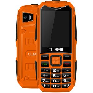 CUBE1 X100 odolný tlačítkový telefon oranžový