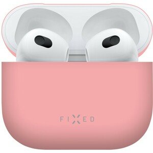 FIXED Silky ultratenké silikonové pouzdro Apple Airpods 3 růžové