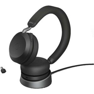 Jabra Evolve2 75 USB-C UC s nabíjecím stojánkem černá