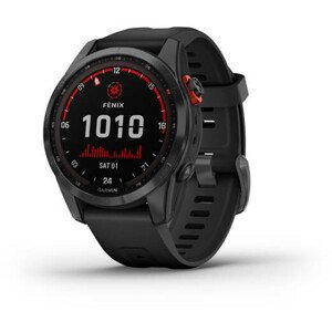 Garmin fenix 7S PRO Solar Gray / Black Silicone Band