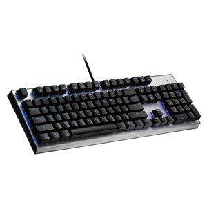 Cooler Master CK351 herní klávesnice Blue Switch US stříbrná