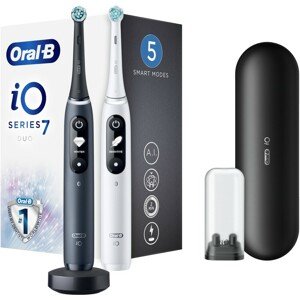 Oral-B iO7 Series Duo Pack Black Onyx/White Extra Handle