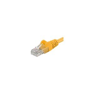 PremiumCord Patch kabel UTP RJ45-RJ45 CAT6 0,5m žlutý