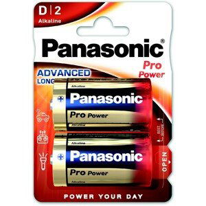 Panasonic Pro Power Gold typ D alkalická baterie, 2 ks