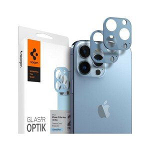 Spigen tR Optik 2 Pack tvrzené sklo na fotoaparát iPhone 13 Pro/Max modré