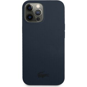 Lacoste Liquid Silicone Glossy Printing Logo Kryt pro iPhone 13 Pro Max Navy