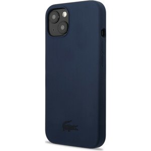 Lacoste Liquid Silicone Glossy Printing Logo Kryt pro iPhone 13 mini Navy