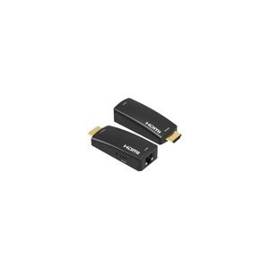 PremiumCord HDMI FULL HD 1080p extender na 50m přes jeden kabel Cat5e/6