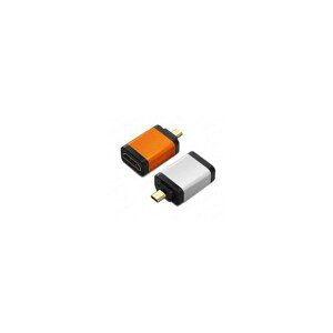 PremiumCord Adapter HDMI Typ A samice - micro HDMI Typ D samec oranžová
