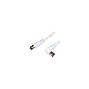 PremiumCord TV kabel M/F konektor 90, 75 Ohm 10m