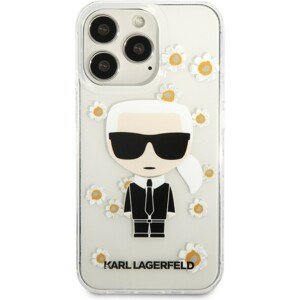 Karl Lagerfeld Ikonik Flower Kryt iPhone 13 Pro čirý