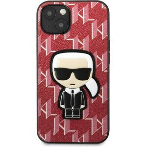 Karl Lagerfeld Monogram Ikonik Kryt iPhone 13 červený