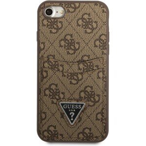 Guess 4G Saffiano Double Card kryt iPhone 7/8/SE (20/22) hnědý