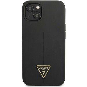 Guess Silicone Line Triangle kryt iPhone 13 mini černý