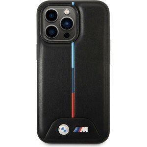 BMW M Tricolor Stripe kryt iPhone 14 Pro černý