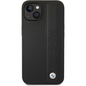 BMW Signature Leather Big Logo kryt iPhone 14 černý