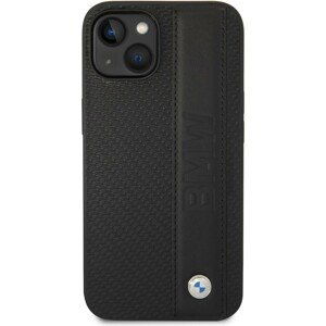 BMW Signature Leather Big Logo kryt iPhone 14 Plus černý