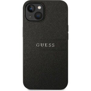 Guess PU Leather Saffiano kryt iPhone 14 černý