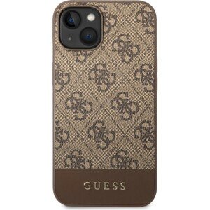 Guess 4G Stripe kryt iPhone 14 Plus hnědý