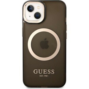 Guess Translucent MagSafe kryt iPhone 14 Plus černý