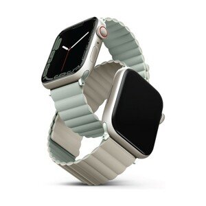 UNIQ Revix oboustranný řemínek pro Apple Watch 41/40/38mm Sage (šedolozený/béžový)