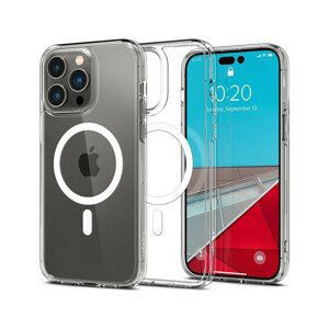 Spigen Crystal Hybrid Mag, white - iPhone 14 Pro