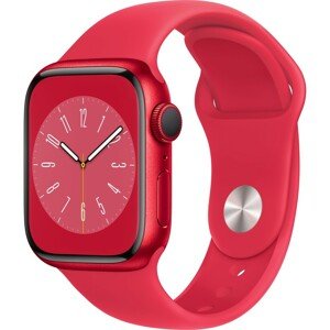 Apple Watch Series 8 Cellular 41mm PRODUCT(RED) červený hliník s červeným sportovním řemínkem