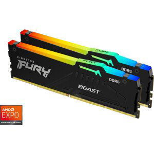 Kingston FURY Beast 32GB 5200MHz DDR5 CL36 DIMM (2x16GB) RGB AMD EXPO