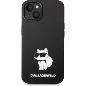 Karl Lagerfeld Liquid Silicone Choupette NFT kryt iPhone 14 černý