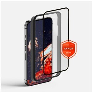 FIXED Armor prémiové tvrzené sklo s aplikátorem iPhone 14 Plus/13 Pro Max černé