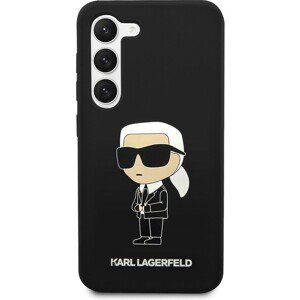 Karl Lagerfeld Liquid Silicone Ikonik NFT kryt Samsung Galaxy S23+ černý