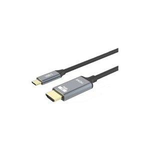 PremiumCord USB-C na HDMI kabel 2m rozlišení obrazu 8K@60Hz,4K@144Hz Aluminium