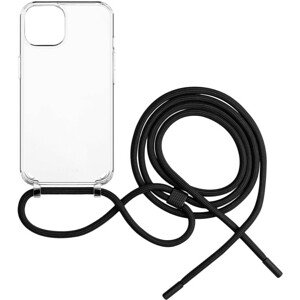 FIXED Pure Neck kryt s černou šňůrkou na krk pro Apple iPhone 14 Plus